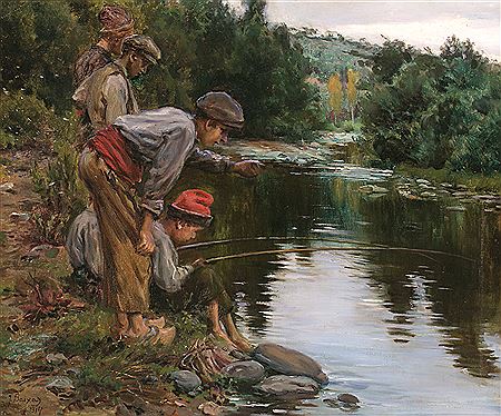 NIÑOS DE PESCA