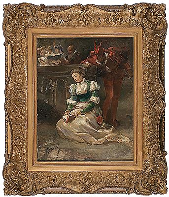 MARGARITA Y MEFISTÓFELES EN LA CATEDRAL by Manuel Dominguez Y Sanchez - Auction record, sale price, and art valuation. Compare with similar artists and explore comparable artworks.