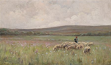 Landscape with a shepherd