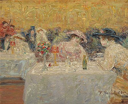 "Au restaurant" by Pere Ysern Y Alie - Auction record, sale price, and art valuation. Compare with similar artists and explore comparable artworks.