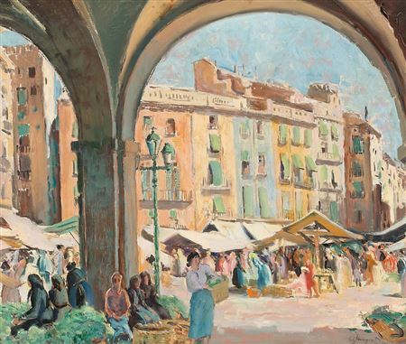 Sample artwork by Olegario Junyent Sans (1876 - 1958), known for painting - View similar artists and auction records