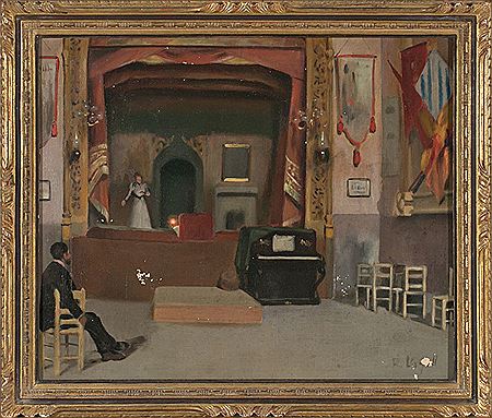 Interior of a theatre by Ricardo Urgell Carreras - Auction record, sale price, and art valuation. Compare with similar artists and explore comparable artworks.