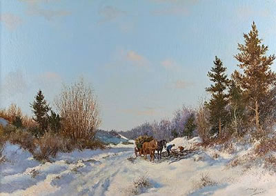 Sample artwork by Dorus Arts (1901 - 1961), known for landscape, beach scene, panorama - View similar artists and auction records