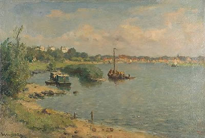 Boats on a river by Johannes Rooij - Auction record, sale price, and art valuation. Compare with similar artists and explore comparable artworks.