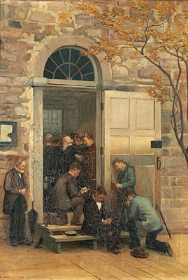 La messe à l'église (débordante de fidèles) à St-Jérome, Qué by Ludger Larose - Auction record, sale price, and art valuation. Compare with similar artists and explore comparable artworks.