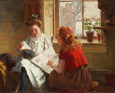 Sample artwork by Franklin (Peleg Franklin) Brownell (1857 - 1946), known for landscape, marine, genre, still life and portrait painting, teaching - View similar artists and auction records