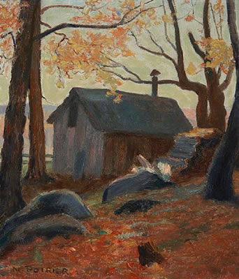 Cabane a Sucre Pied-Mont by Narcisse Poirier - Auction record, sale price, and art valuation. Compare with similar artists and explore comparable artworks.