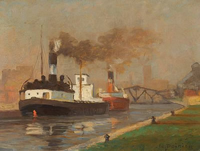 Two views: Paysage d'Autonne a St Jovite and Harbour view