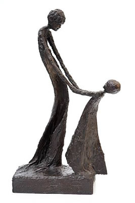 A Mother and Daughter Dancing