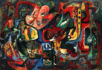 Sample artwork by Leon Bellefleur (1910 - 2007), known for abstract painting, printmaking and graphics - View similar artists and auction records