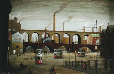 Stockport Trams by Arthur Delaney - Auction record, sale price, and art valuation. Compare with similar artists and explore comparable artworks.