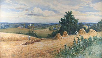 "A Cornfield, Chingford, Essex"