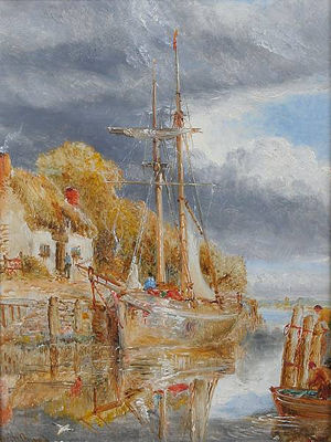 Fishing boat at a quayside