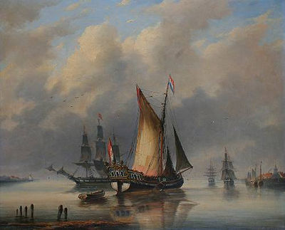Dutch shipping in a calm