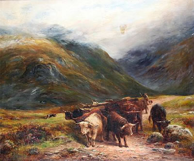 "A Highland Drove in Glencoe"