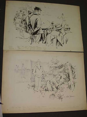 General cartoons of tennis interest, (6)