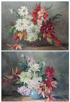 A flowerpiece, and another similar, a pair (2) by Stefanie Trautweiller - Auction record, sale price, and art valuation. Compare with similar artists and explore comparable artworks.