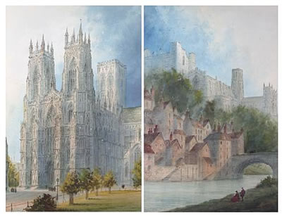 Durham Castle and Cathedral;York Minster; a pair (2) by Paul Braddon - Auction record, sale price, and art valuation. Compare with similar artists and explore comparable artworks.