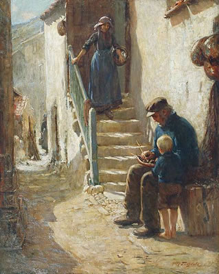 The boat builder, Robin Hoods Bay by Percy Morton Teasdale - Auction record, sale price, and art valuation. Compare with similar artists and explore comparable artworks.