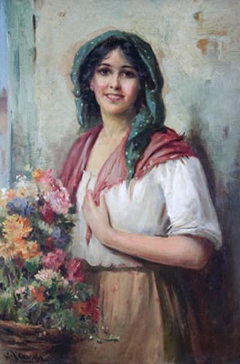 A flower girl