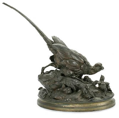 Group of a pheasant with young by Alphonse Alexandre Arson - Auction record, sale price, and art valuation. Compare with similar artists and explore comparable artworks.