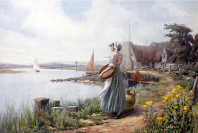 "Waiting for the Ferry" by William F Ashburner - Auction record, sale price, and art valuation. Compare with similar artists and explore comparable artworks.