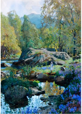 Sample artwork by Alfred Heaton Cooper (1864 - 1929), known for painting, watercolor, landscape - View similar artists and auction records