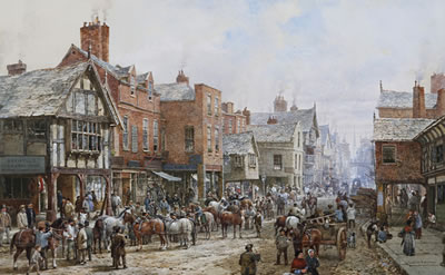 The horse fair, Foregate Street, Chester