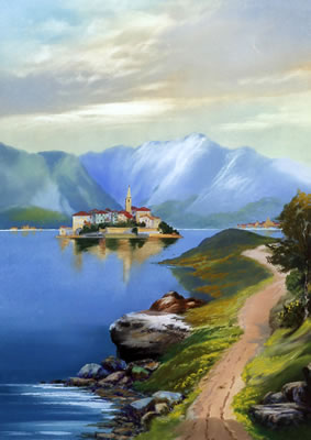 "Lake Maggiore', with a view of Isola Pescatori and Isola Bella; 'Isola Pescatori, Lake Maggiore" by Roland Stead - Auction record, sale price, and art valuation. Compare with similar artists and explore comparable artworks.