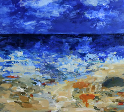Seascapes, a set of three (3)