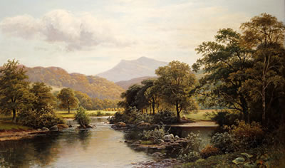 River scene in North Wales by Thomas Spinks - Auction record, sale price, and art valuation. Compare with similar artists and explore comparable artworks.