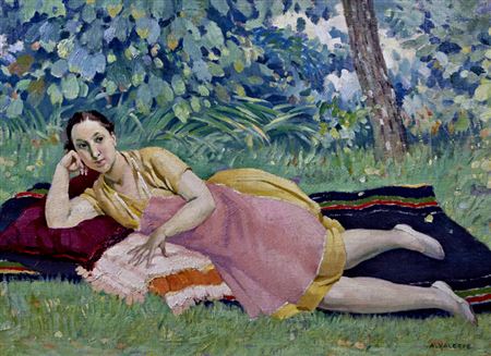 "Apres-midi" by Pierre Adolphe Valette - Auction record, sale price, and art valuation. Compare with similar artists and explore comparable artworks.