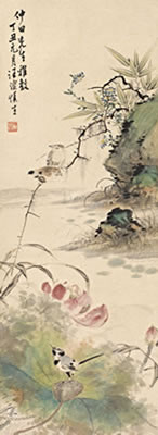 LOTUS AND BIRDS
