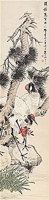 CRANES AND PINES by Cheng Zhu - Auction record, sale price, and art valuation. Compare with similar artists and explore comparable artworks.