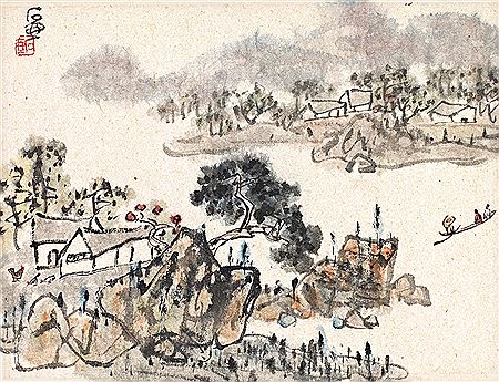 PEACEFUL VILLIAGE by Zhiguang Chen - Auction record, sale price, and art valuation. Compare with similar artists and explore comparable artworks.