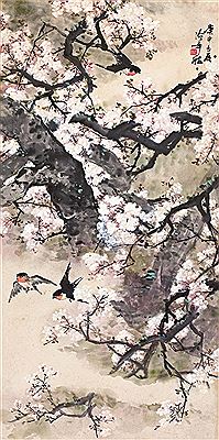 SWALLOWS AND FLOWERS by Xinjia Zhang - Auction record, sale price, and art valuation. Compare with similar artists and explore comparable artworks.
