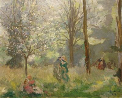 Rendez-vous au parc by Alfred Philippe Roll - Auction record, sale price, and art valuation. Compare with similar artists and explore comparable artworks.