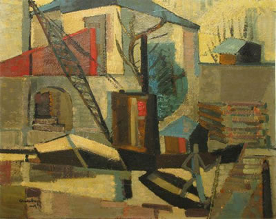 Le canal by Jack Chambrin - Auction record, sale price, and art valuation. Compare with similar artists and explore comparable artworks.