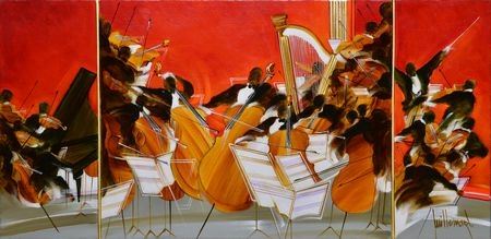 Sample artwork by Dominique Guillemard (1949 - 2010), known for modernist genre, figure painting - View similar artists and auction records