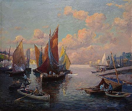 Départ de pêche aux filets bleus