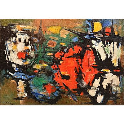 Sans titre rouge et bleu, mai juin 1968