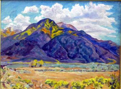 View of Taos Mountains by Irene Fowler - Auction record, sale price, and art valuation. Compare with similar artists and explore comparable artworks.