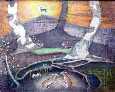 Deer in Landscape