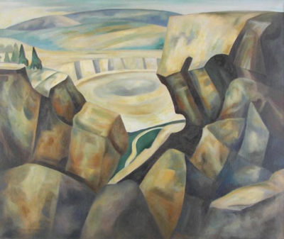 Sample artwork by John Edward Thompson (1882 - 1945), known for figure, genre and landscape painting, mural - View similar artists and auction records