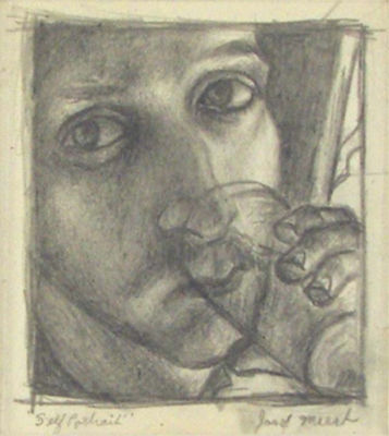 Portrait of Joseph Meert: Self-portrait