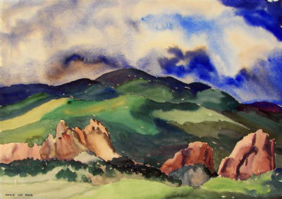 Garden of the Gods by Annie Lee Ross - Auction record, sale price, and art valuation. Compare with similar artists and explore comparable artworks.