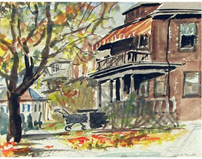 Residential Scene by Heidi Brandt - Auction record, sale price, and art valuation. Compare with similar artists and explore comparable artworks.