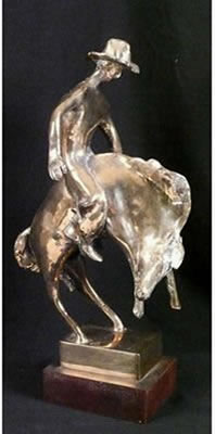 Rodeo Cowboy by Edgar Britton - Auction record, sale price, and art valuation. Compare with similar artists and explore comparable artworks.