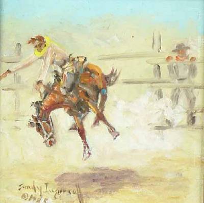 Bronco Buster by Sandy Ingersoll - Auction record, sale price, and art valuation. Compare with similar artists and explore comparable artworks.