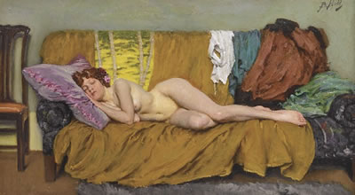 Sleeping Beauty by L Bernard Hall - Auction record, sale price, and art valuation. Compare with similar artists and explore comparable artworks.